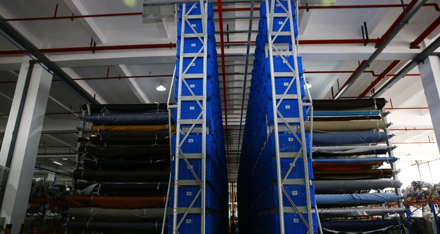 Curtain Fabric Roll Warehouse System for Zhongyu Textile